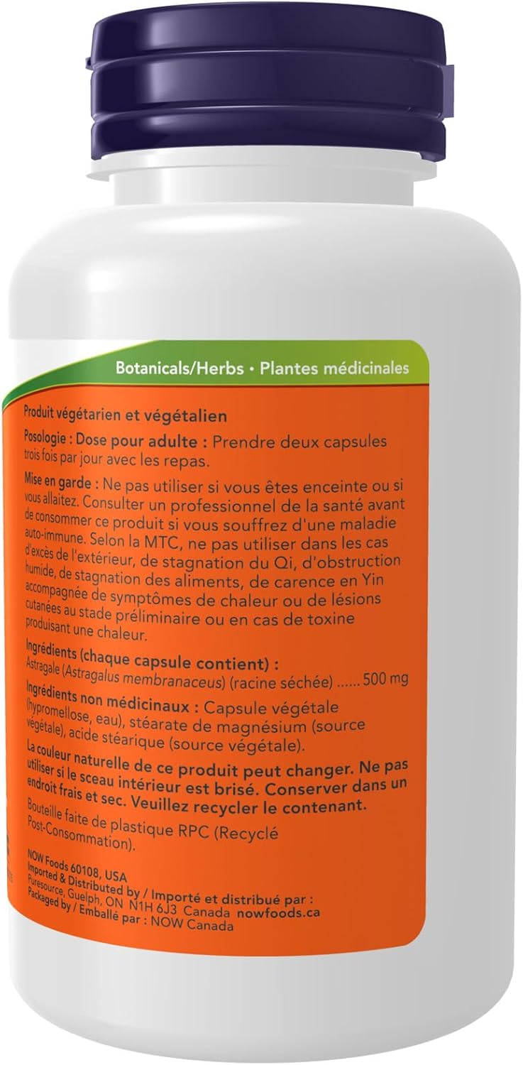 Astragalus 500 mg | NOW® | 100 Capsules