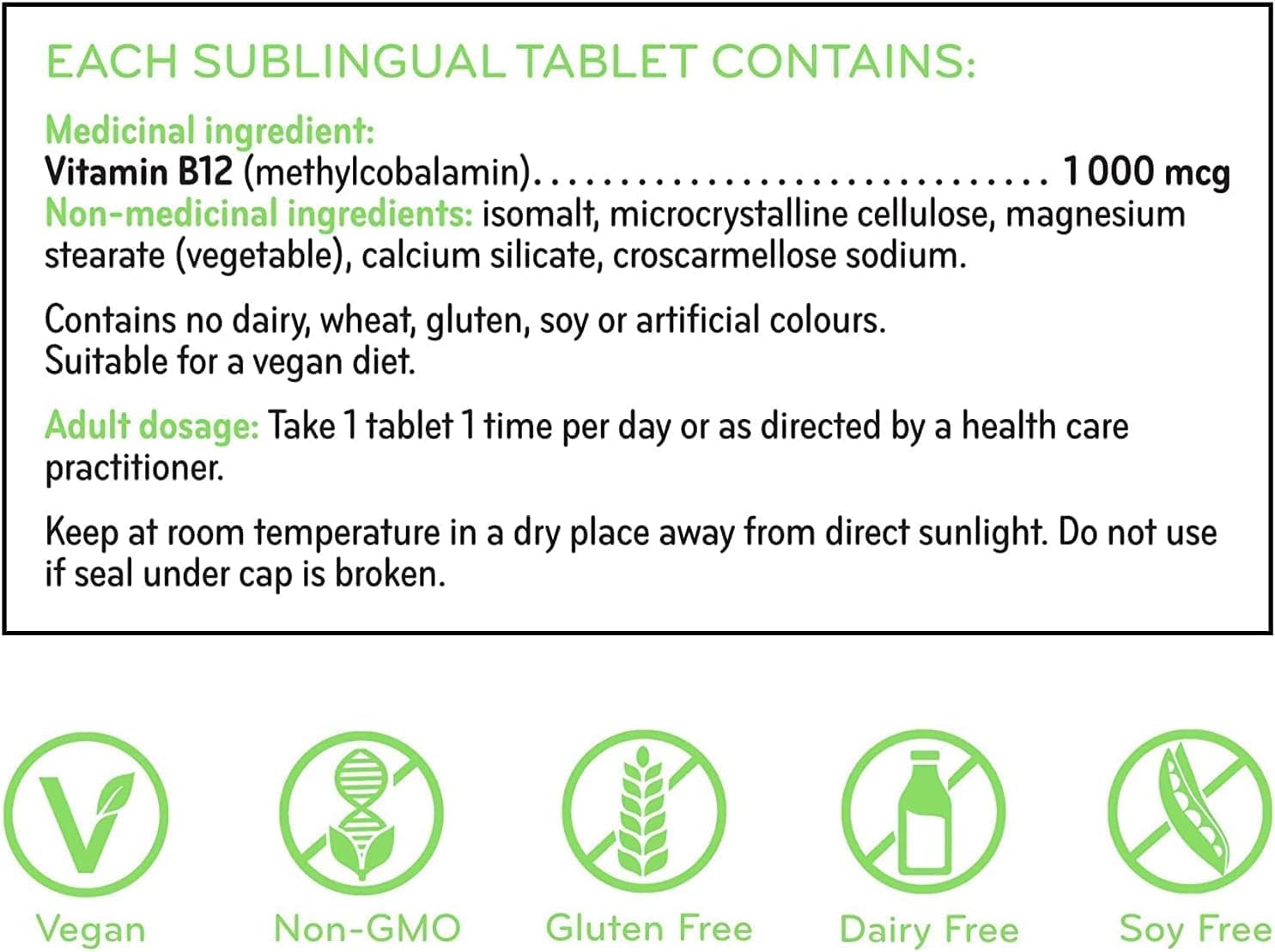 Vitamin B12 1000 mcg Methylcobalamin by Sisu – Sublingual Energy & Nervous System Support | 90 Tablets