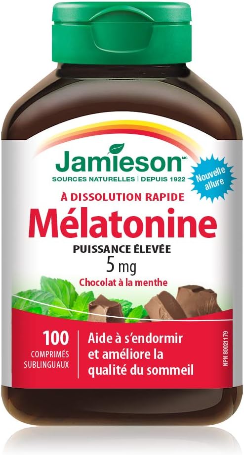 Fast Dissolving Melatonin 5mg  | Jamieson™ | 100 or 160 Tablets