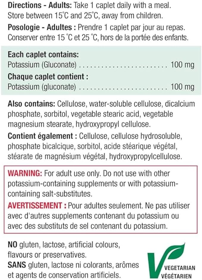 Potassium Extra-Strength (Timed Release) | Jamieson™  | 100 Caplets