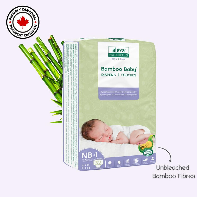 Bamboo Baby® Diapers | aleva® Naturals | Various Size