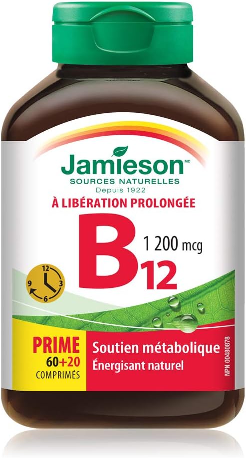 Vitamin B12 (Timed Release) | Jamieson™ | 80 Tablets