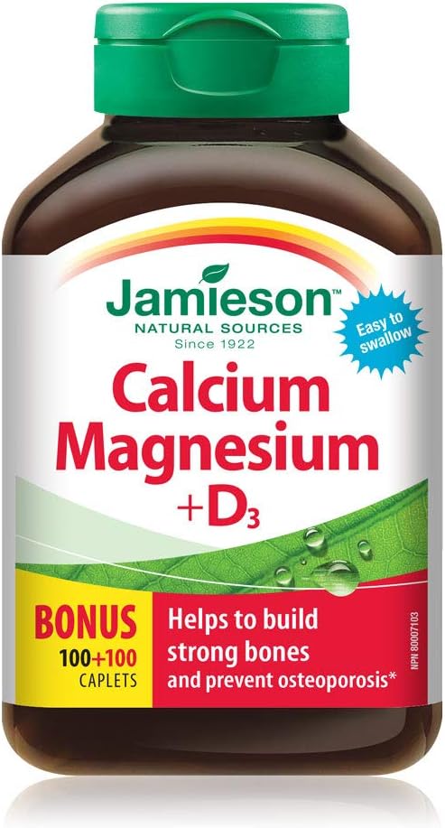Calcium Magnesium & Vitamin D3 | Jamieson™ | 200 Caplets