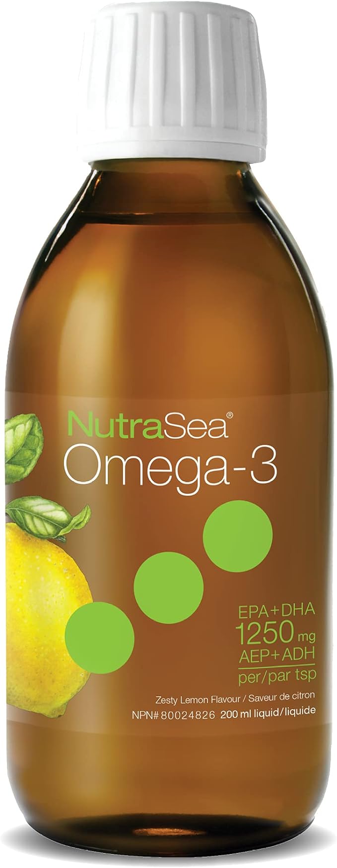 Omega-3 Lemon Flavour | NutraSea® | 6.8 fl oz (200 mL)