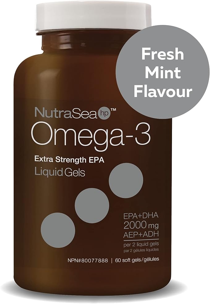 Omega-3 Liquid Gels Extra Strength EPA | NutraSea® hP™ | 60 Softgels