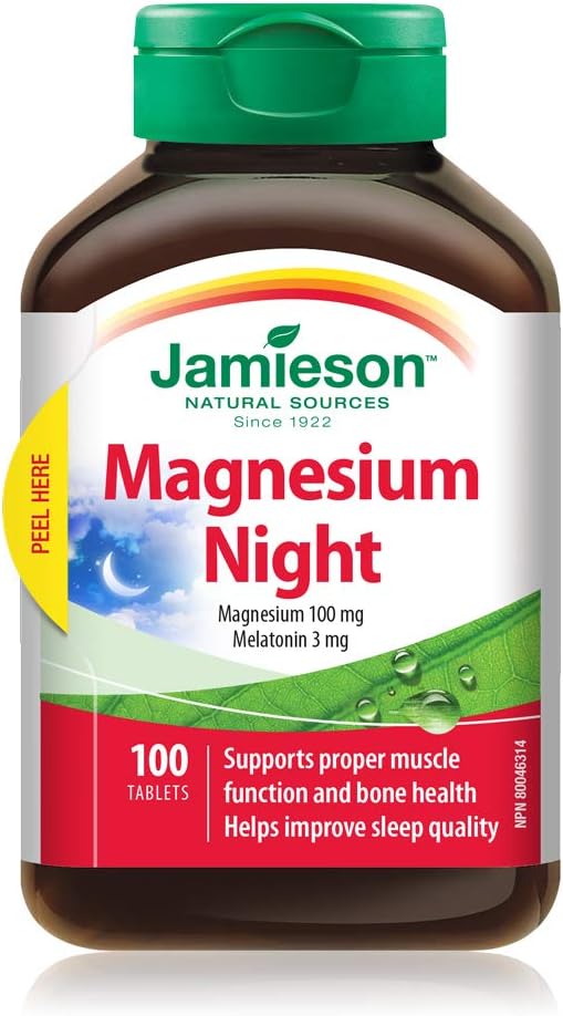 Magnesium Night | Jamieson™ | 100 Tablets