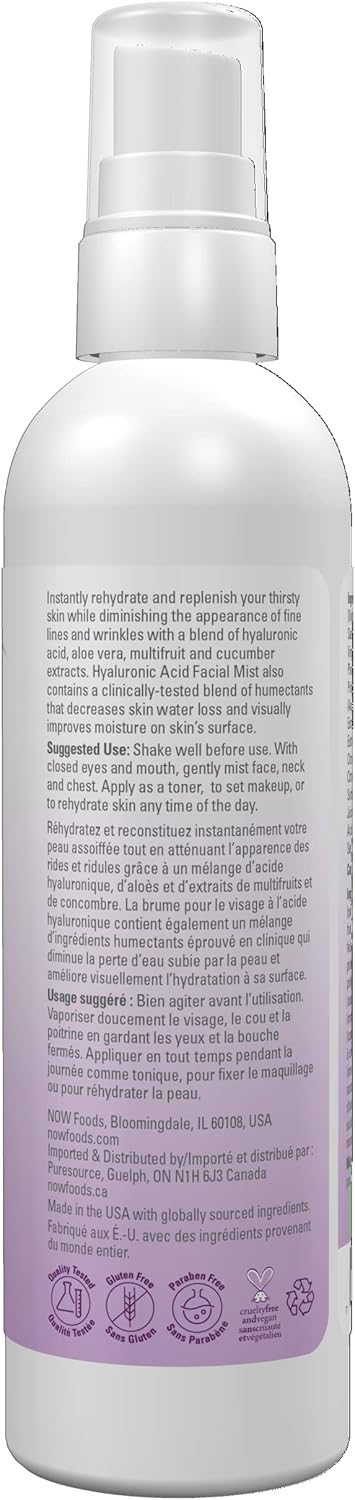 Hyaluronic Acid Hydration Facial Mist | NOW® | 118 mL