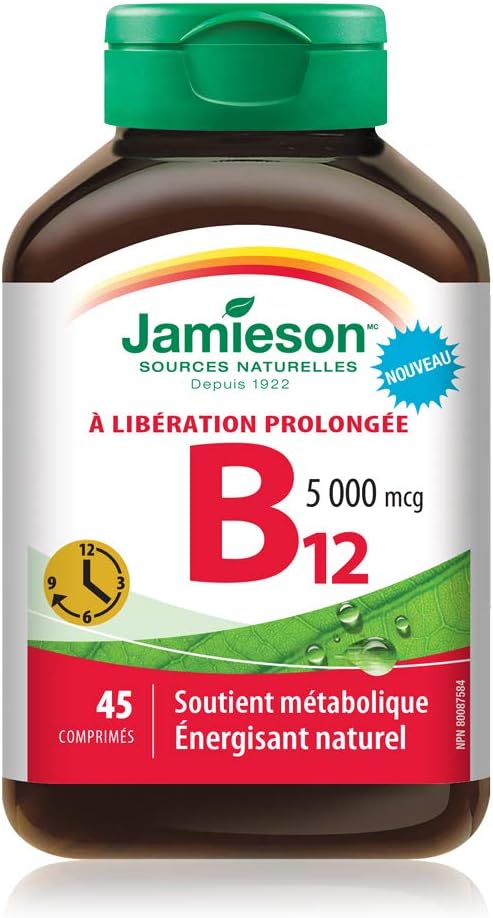 Vitamin B12 5,000 mcg Timed Release | Jamieson™ | 45 Tablets