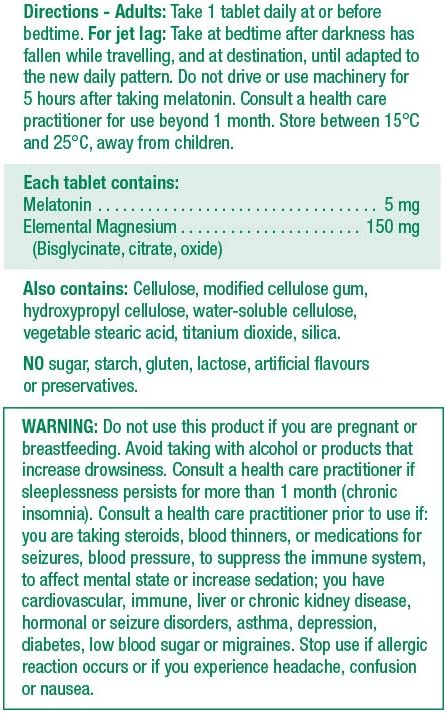 Melatonin with Magnesium | Jamieson™ | 60 Tablets