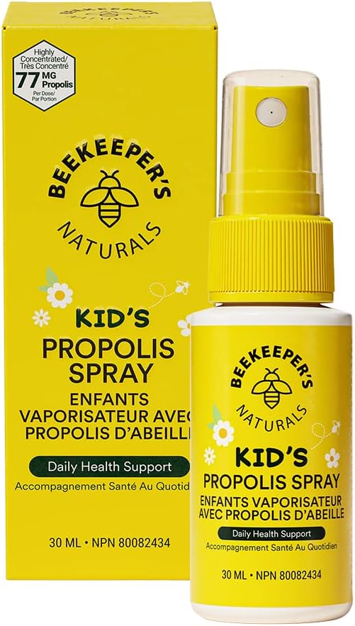 Kids Propolis Throat Spray | Beekeeper's Naturals | 1.06 oz/6 Vial Pack