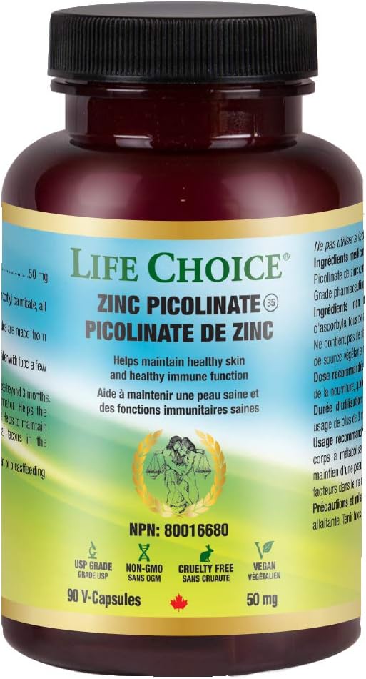 Zinc Picolinate 50 Mg | Life Choice® | 90 Vegeterian Capsules