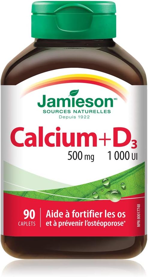 Calcium & Vitamin D3 | Jamieson™ | 90 Caplets