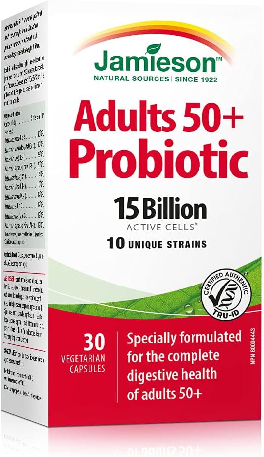 Adult 50+ Probiotic Complex | Jamieson™ | 30 Vegetarian Capsules