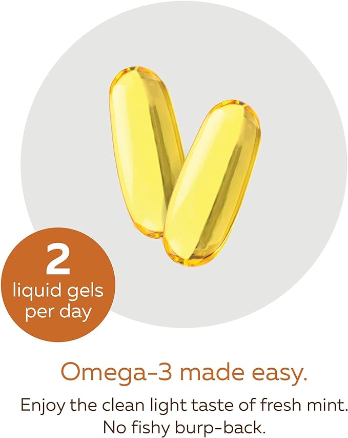 Omega-3 Extra Strenght Liquid Gels | NutraSea® hP+D™ | 60 Softgels