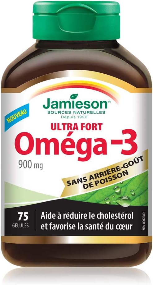 No Fishy Aftertaste (Ultra-Strength Omega-3) | Jamieson™ | 75 Softgels