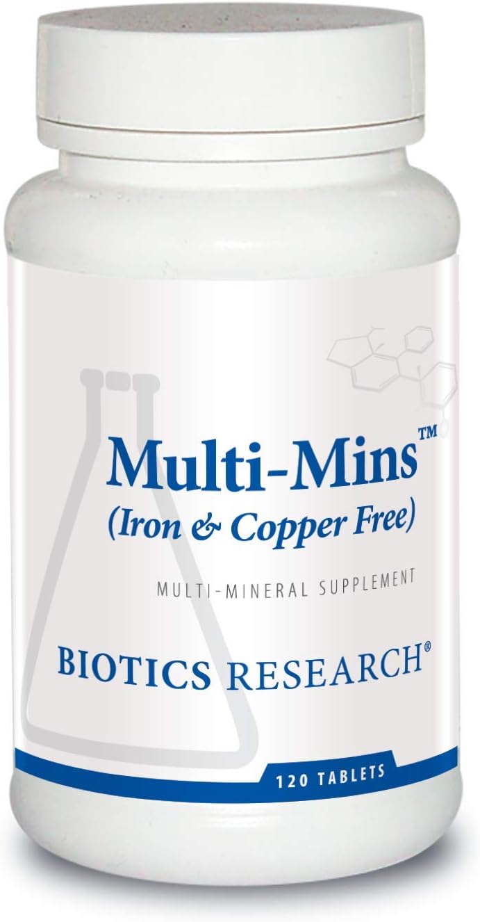 Multi-Mins™ Iron & Copper Free | Biotics Research® | 120 Tablets