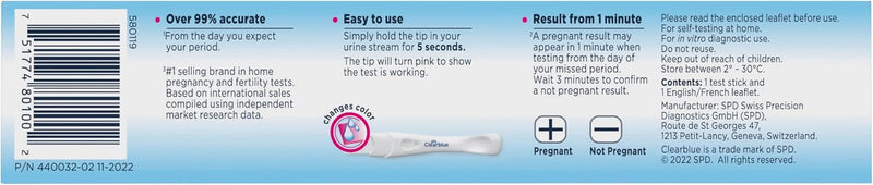 Digital Pregnancy Test | Clearblue | Single OR Combo Pack