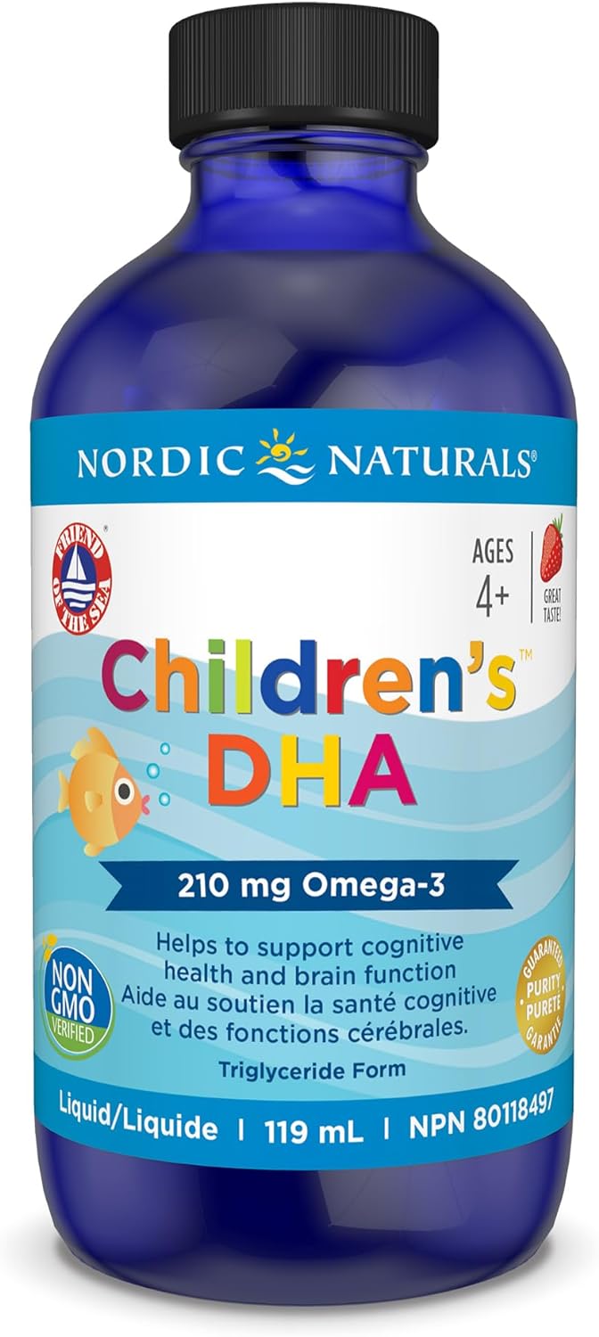 Children's DHA Liquid Strawberry | Nordic Naturals® | 119 mL (4 fl oz.) or 217 mL (4oz)