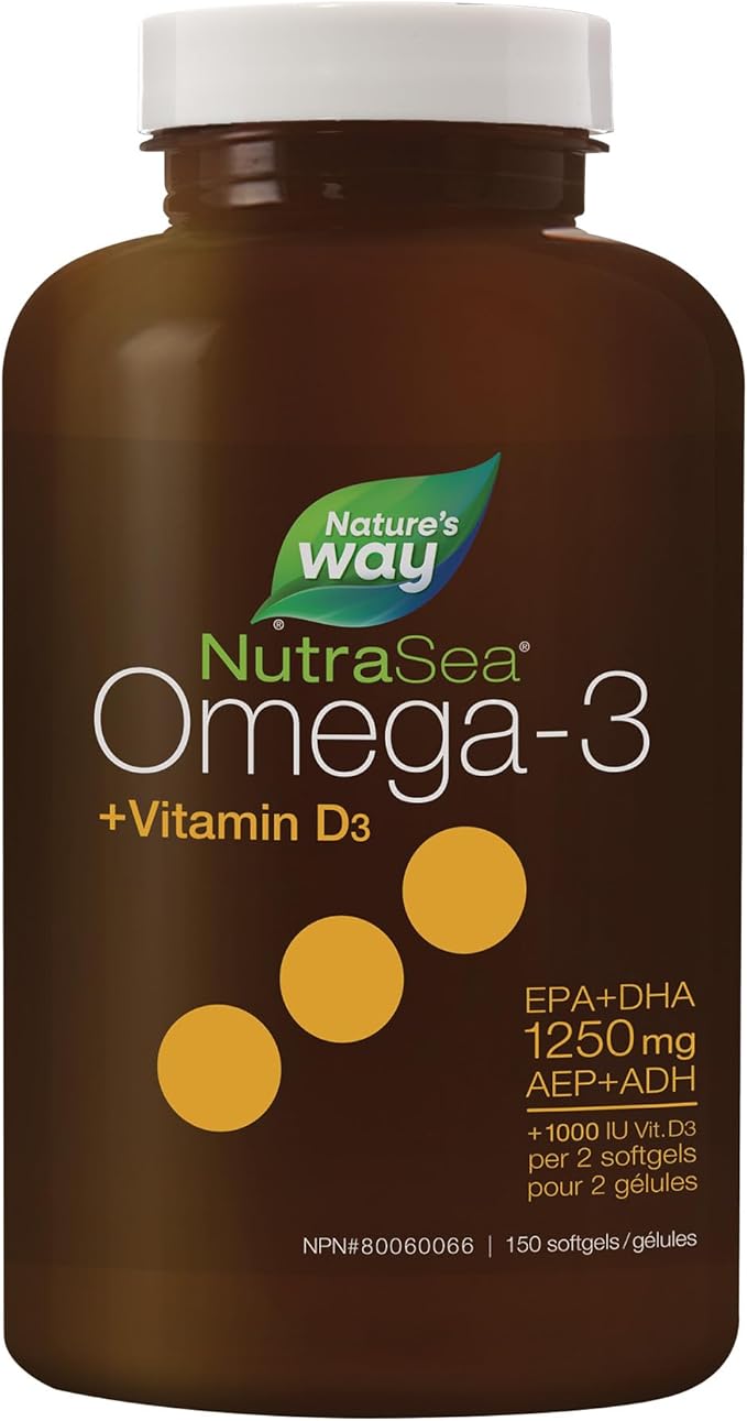 Omega 3 + Vitamin D3 | NutraSea® | 60, 100 or 150 Softgels