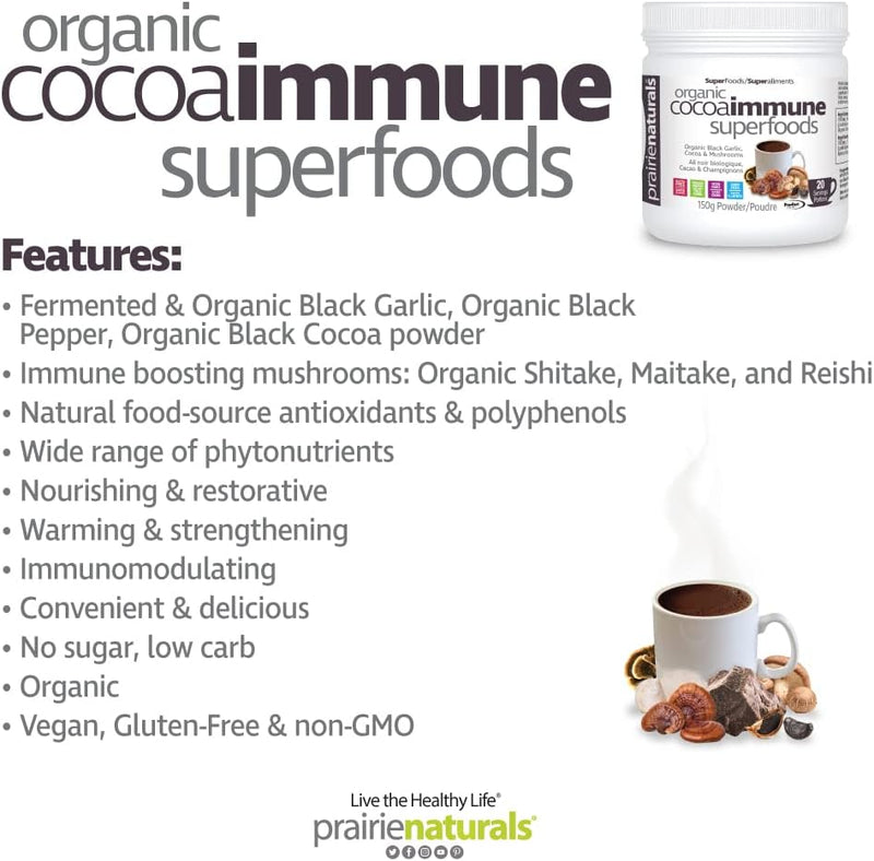 Organic Cocoaimmune Superfoods  | Prairie Naturals®  | 150 gr