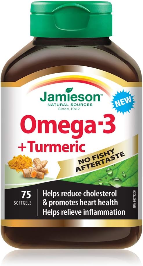 Omega-3 & Turmeric | Jamieson™ | 75 Softgels