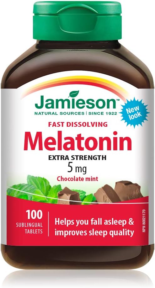 Fast Dissolving Melatonin 5mg  | Jamieson™ | 100 or 160 Tablets