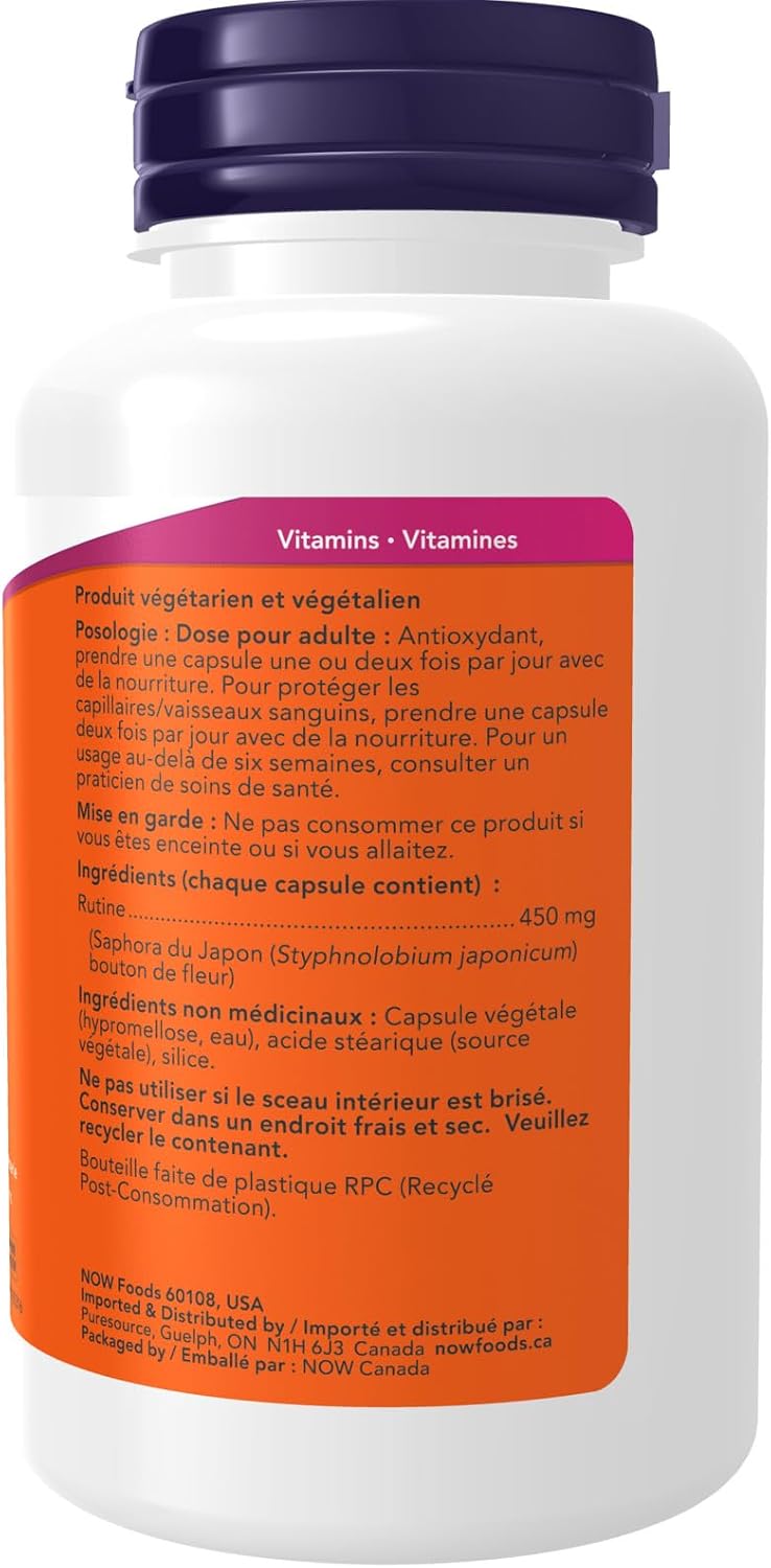 Rutin 450mg | NOW® | 100 Veg Capsules