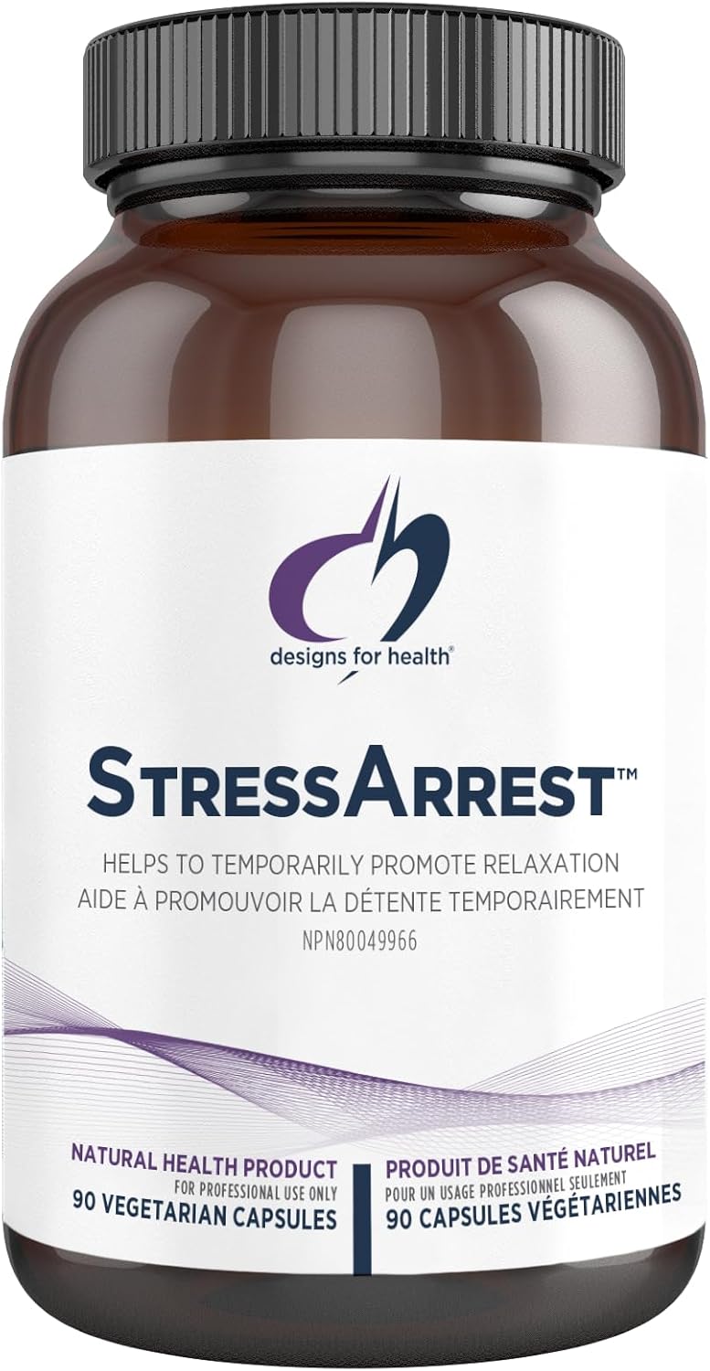 StressArrest™ by Designs for Health® – Stress & Adrenal Support | 90 Vegetarian Capsules