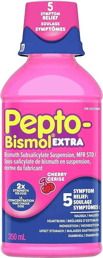 Pepto Extra Strength Liquid | Pepto Bismol® | 12oz (350mL)