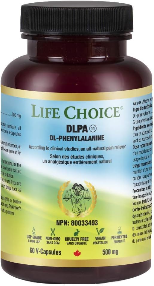 DL-Phenylalanine 500 Mg | Life Choice® | 60 Vegeterian Capsules