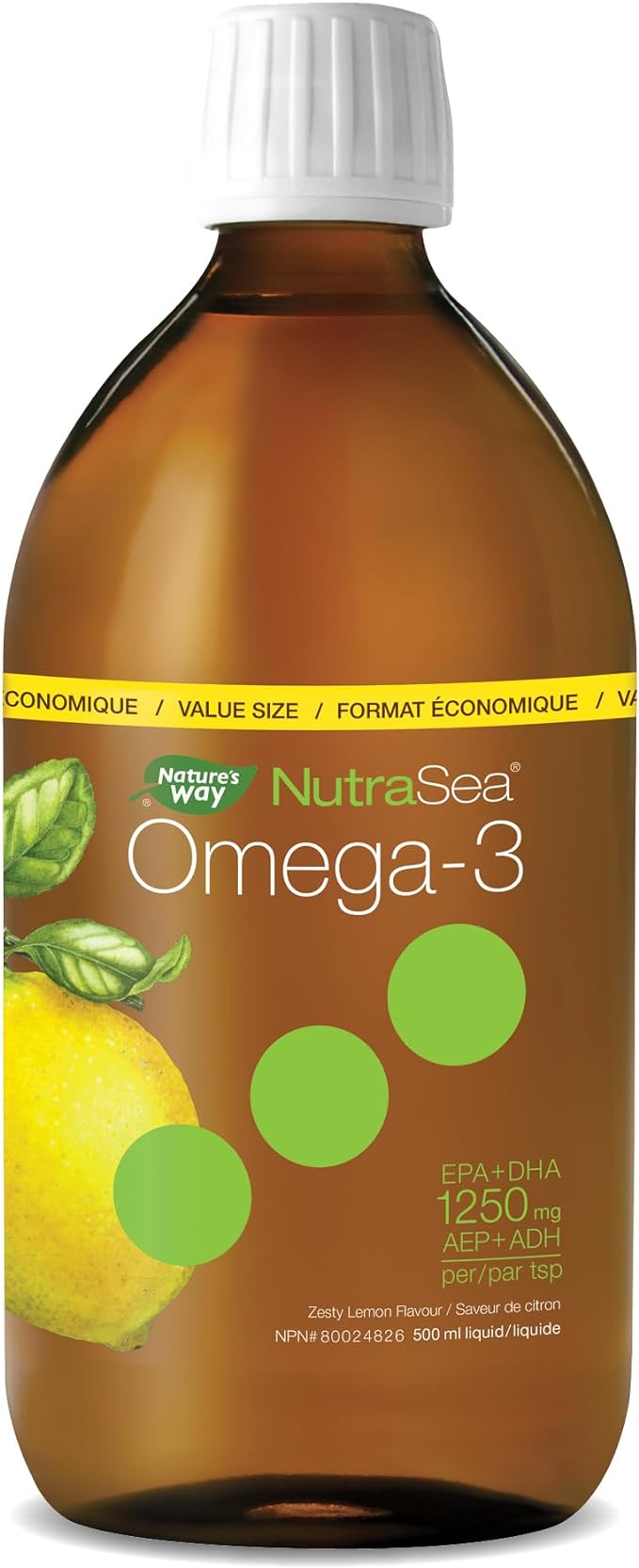 Omega-3, Lemon | NutraSea® | 16.9 fl oz/500 ml