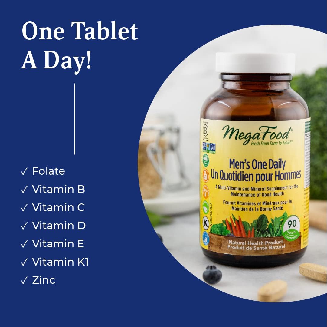 Men’s One Daily | MegaFood® | 30, 72 & 90 Tablets