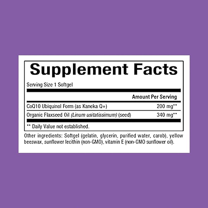 Ubiquinol Active CoQ10 200 mg | Natural Factors® | 30 or 60 Softgels