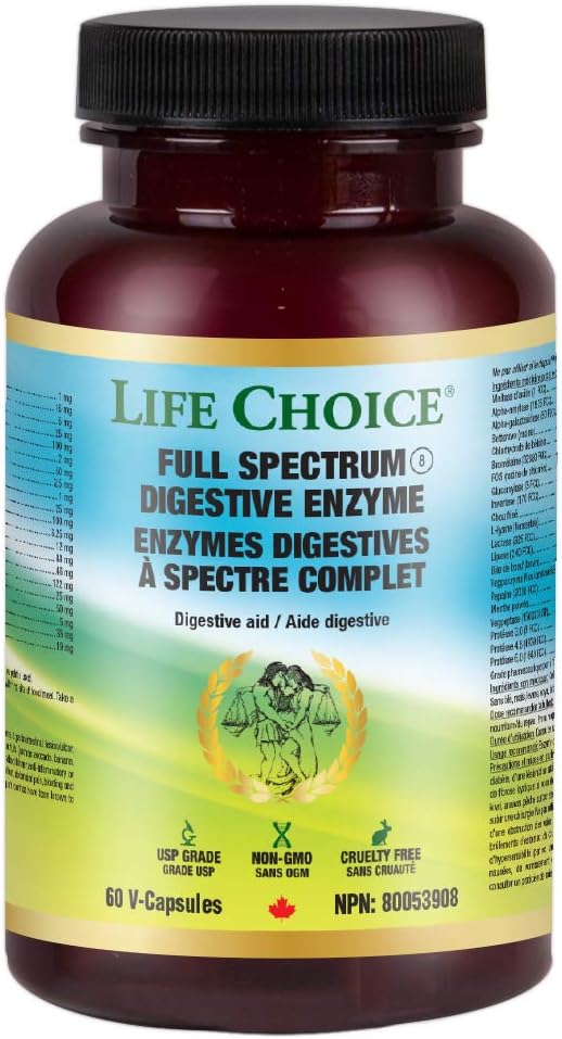 Full Spectrum Digestive Enzyme | Life Choice® | 60 Vegeterian Capsules