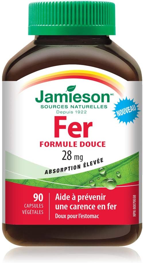 Gentle Iron | Jamieson™ | 90 Vegetarian Capsules