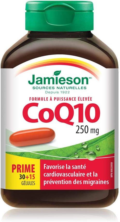 CoQ10 250mg | Jamieson™ | 45 Softgels