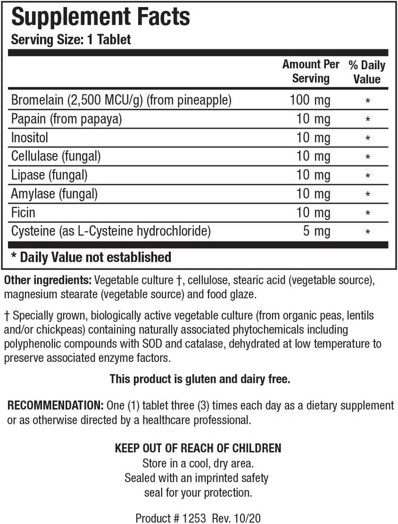 Bromelain Plus CLA | Biotics Research® | 100 Tablets