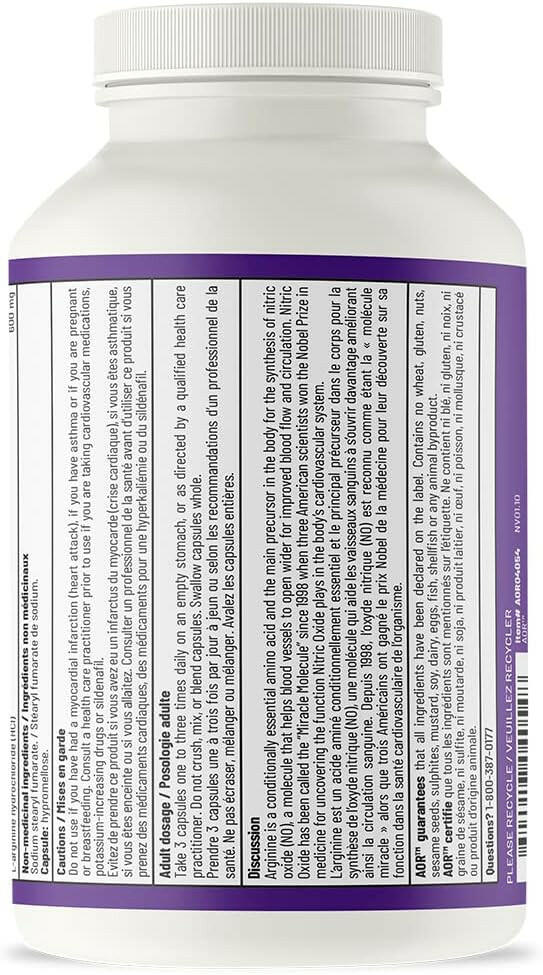 Arginine | AOR™ | 180 Capsules