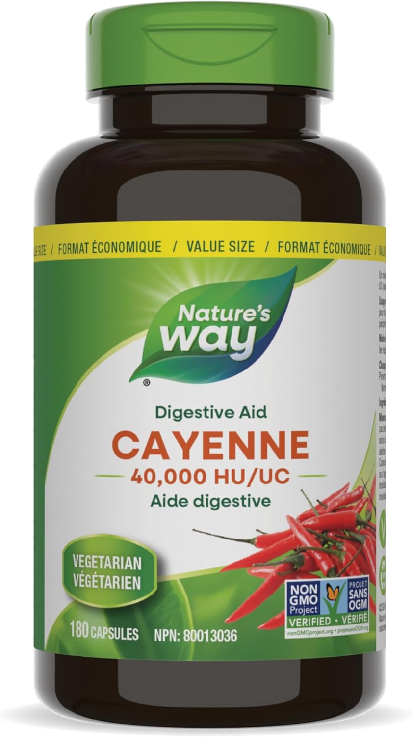 Cayenne, 40,000 HU | Nature’s Way® | 100 or 180 capsules