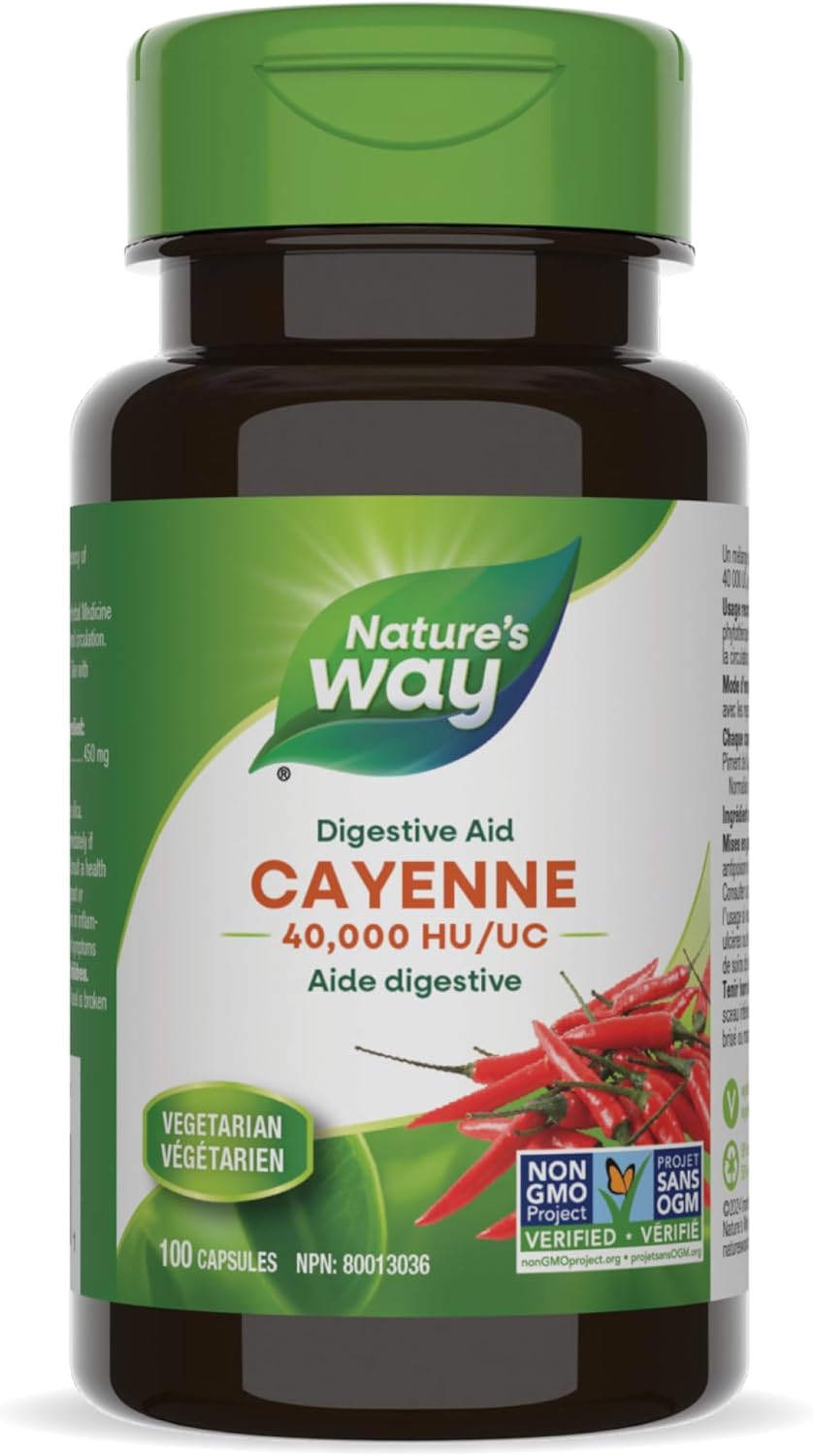 Cayenne, 40,000 HU | Nature’s Way® | 100 or 180 capsules