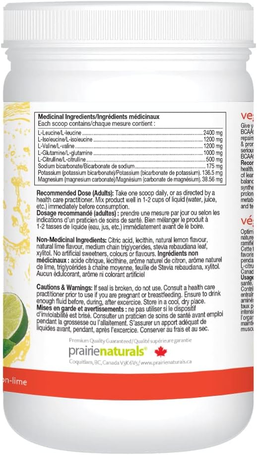 BCAA Fuel pH Balanced | Prairie Naturals® | 315 garm