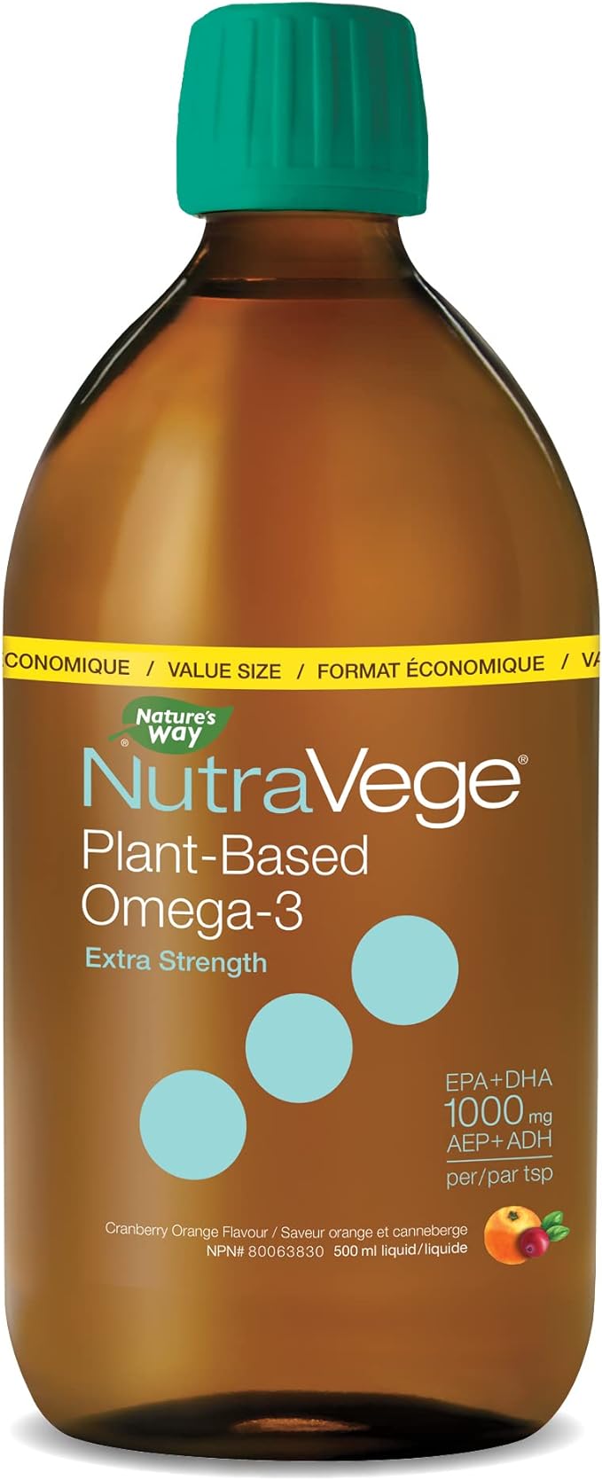 Plant-Based Omega-3 Extra Strength | NutraVege™ | 16.9 fl oz (500 mL)