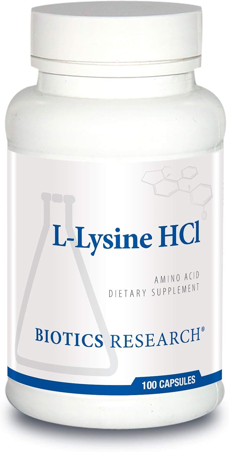 L-Lysine-HCL | Biotics Research® | 100 Capsules