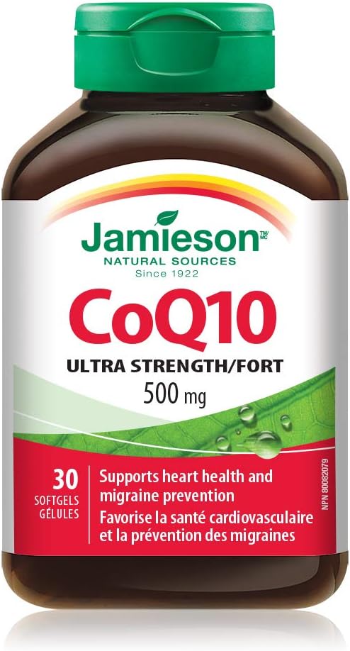 CoQ10 500mg | Jamieson™ | 80 Softgels