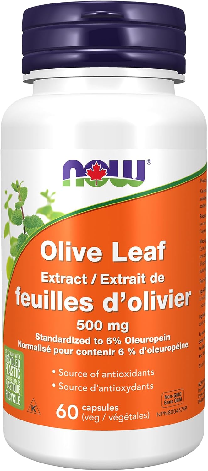 Olive Leaf Extract 500 mg | NOW® | 60 Veg Capsules