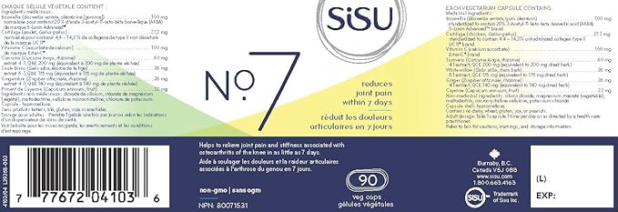 Sisu No. 7 | SISU | 90 Vegetable Capsules