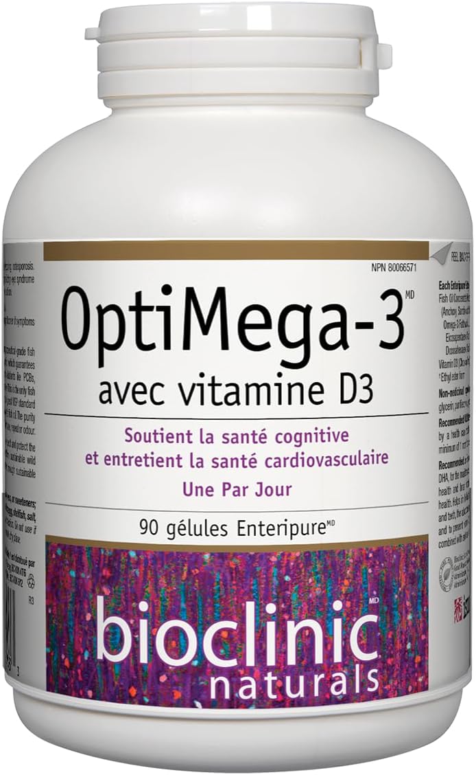 OptiMega-3 | Bioclinic Naturals® | 90 Enteripure Softgels