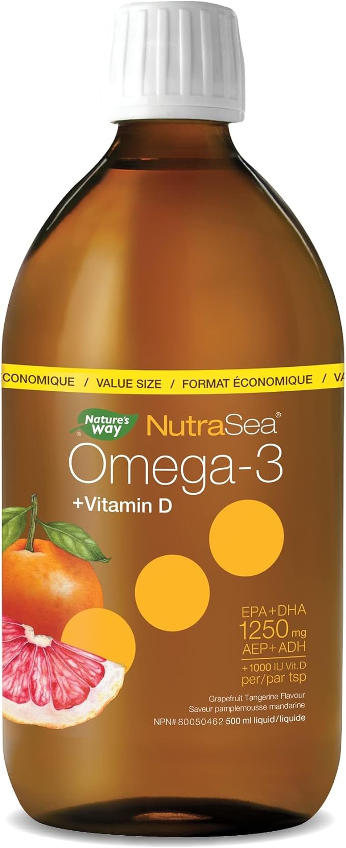 Omega-3 + Vitamin D | NutraSea® | 16.9 fl oz (500 ml)