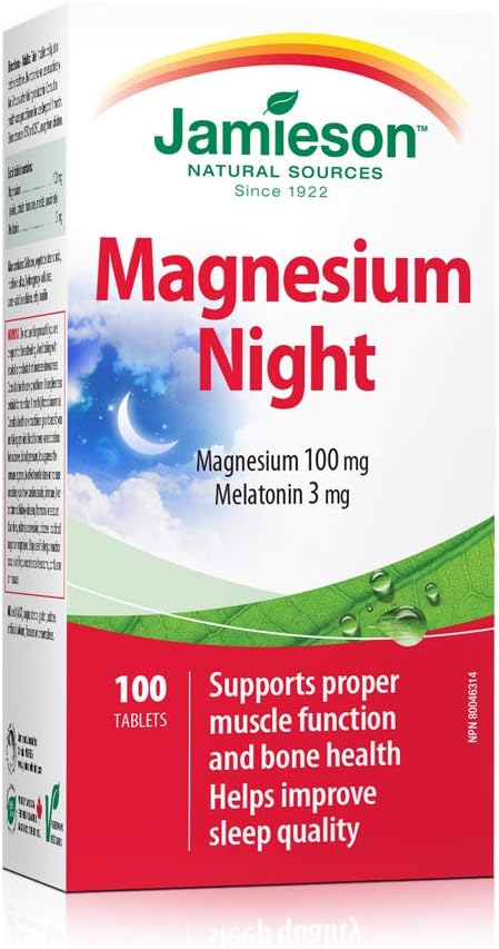 Magnesium Night | Jamieson™ | 100 Tablets