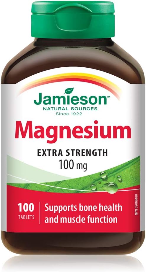 Magnesium Extra Strength | Jamieson™ | 100 Tablets